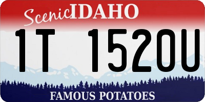 ID license plate 1T1520U