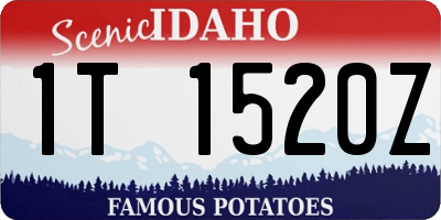 ID license plate 1T1520Z