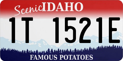 ID license plate 1T1521E