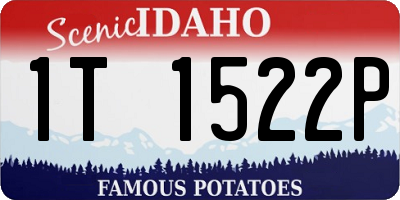 ID license plate 1T1522P