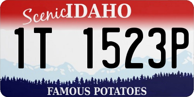 ID license plate 1T1523P