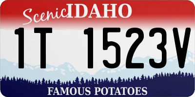 ID license plate 1T1523V