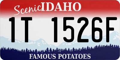 ID license plate 1T1526F