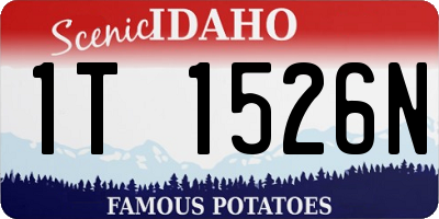ID license plate 1T1526N