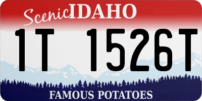 ID license plate 1T1526T