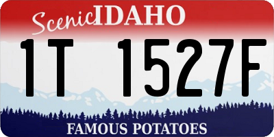 ID license plate 1T1527F