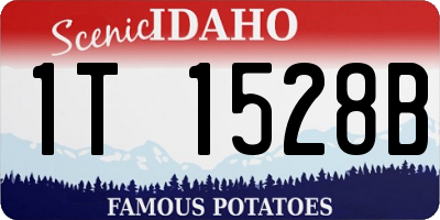 ID license plate 1T1528B