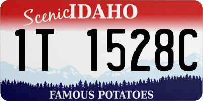 ID license plate 1T1528C