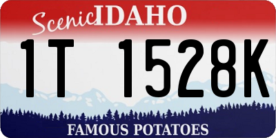 ID license plate 1T1528K