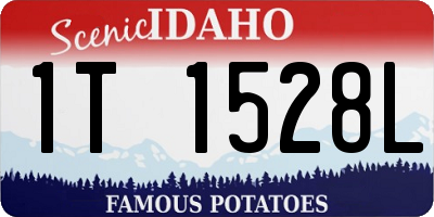 ID license plate 1T1528L