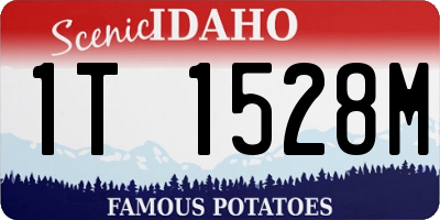 ID license plate 1T1528M