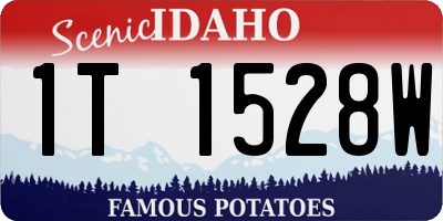 ID license plate 1T1528W