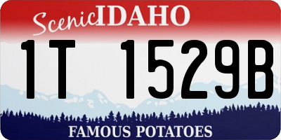 ID license plate 1T1529B