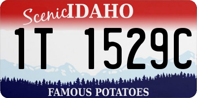 ID license plate 1T1529C