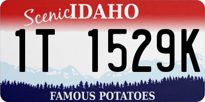ID license plate 1T1529K