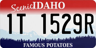 ID license plate 1T1529R