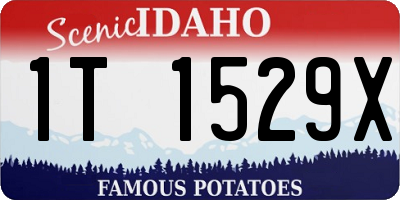 ID license plate 1T1529X