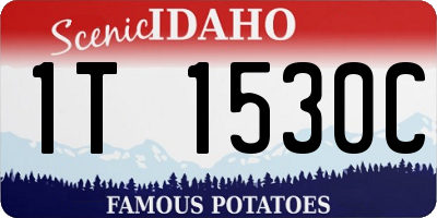 ID license plate 1T1530C