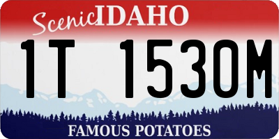 ID license plate 1T1530M