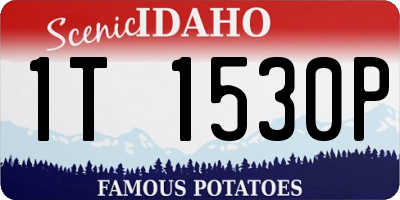 ID license plate 1T1530P