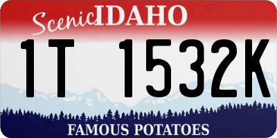 ID license plate 1T1532K