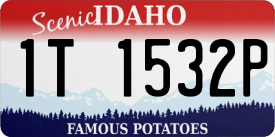 ID license plate 1T1532P