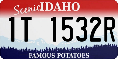 ID license plate 1T1532R