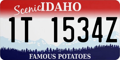 ID license plate 1T1534Z