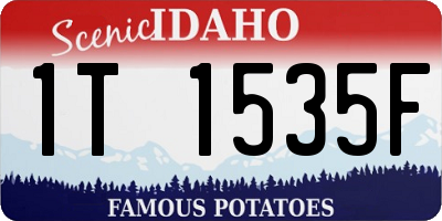 ID license plate 1T1535F