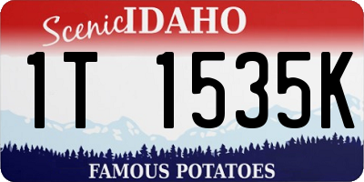 ID license plate 1T1535K