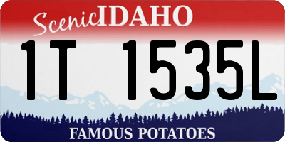 ID license plate 1T1535L