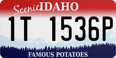 ID license plate 1T1536P