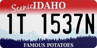 ID license plate 1T1537N