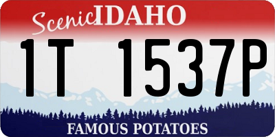 ID license plate 1T1537P