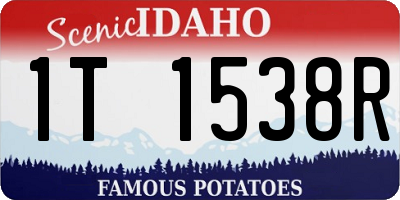 ID license plate 1T1538R