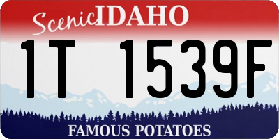 ID license plate 1T1539F