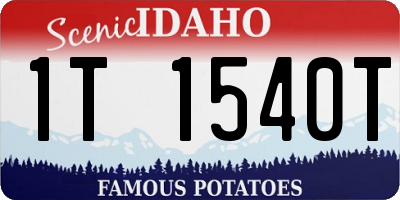 ID license plate 1T1540T
