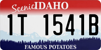 ID license plate 1T1541B
