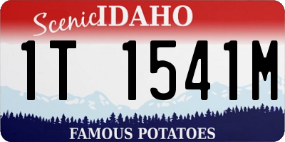 ID license plate 1T1541M