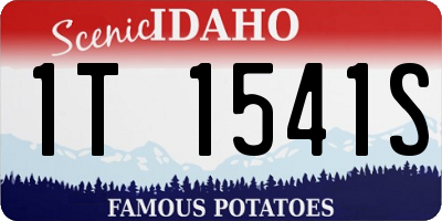 ID license plate 1T1541S