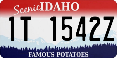 ID license plate 1T1542Z