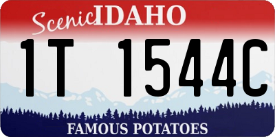 ID license plate 1T1544C