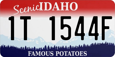 ID license plate 1T1544F