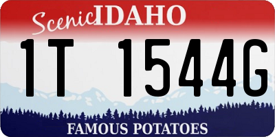 ID license plate 1T1544G
