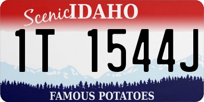 ID license plate 1T1544J
