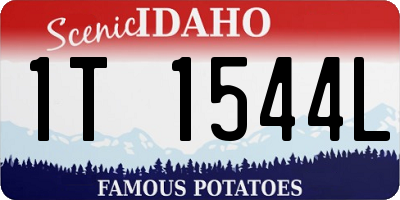 ID license plate 1T1544L