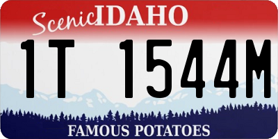 ID license plate 1T1544M