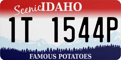 ID license plate 1T1544P