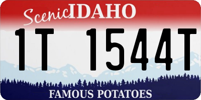 ID license plate 1T1544T