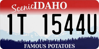 ID license plate 1T1544U